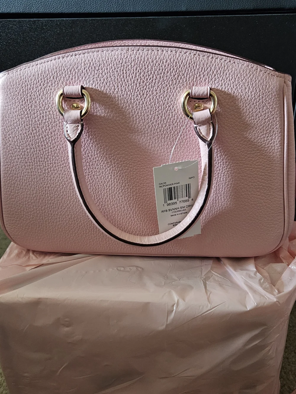 Coach Savannah Small Carryall bag in powder pink